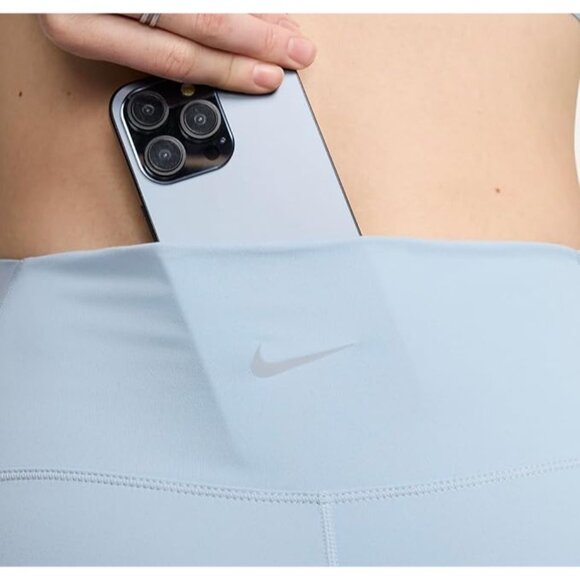 Nike Womens Dri-FIT One High-Waisted 8" Biker Shorts FZ6758-440 Blue Size Small - Picture 6 of 6